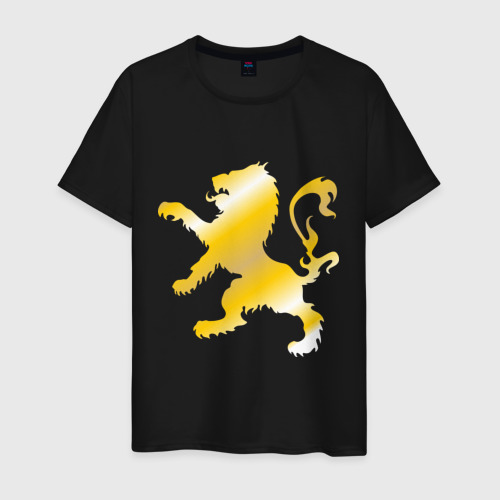 Мужская футболка хлопок The Lion Rampant, цвет черный