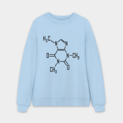 Мужской свитшот oversize без начеса хлопок Кофеин формула