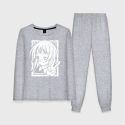 Женская пижама с лонгсливом хлопок Аниме позитив