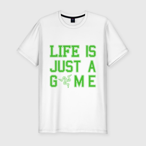 Мужская футболка хлопок Slim Life is just a game