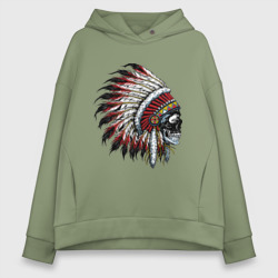 Женское худи Oversize хлопок Индеец