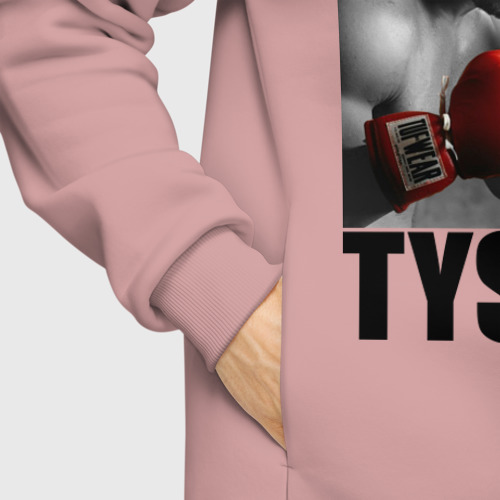 Мужское худи Oversize хлопок Mike Tyson, цвет пыльно-розовый - фото 8