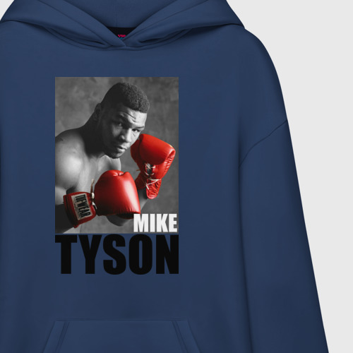 Худи SuperOversize хлопок Mike Tyson, цвет темно-синий - фото 3