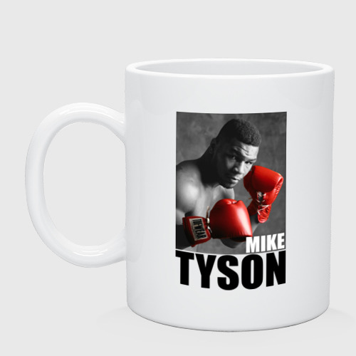 Кружка керамическая Mike Tyson, цвет белый