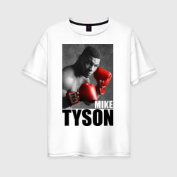 Женская футболка хлопок Oversize Mike Tyson