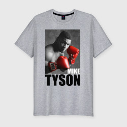 Mike Tyson – Мужская футболка хлопок Slim с принтом купить