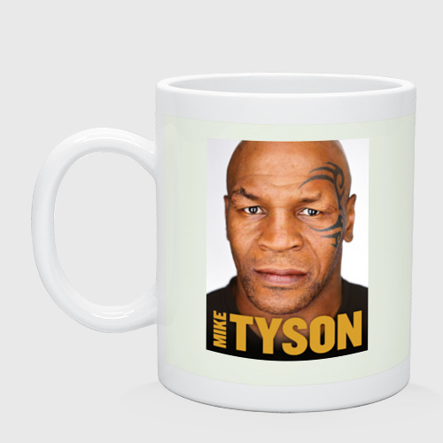 Кружка керамическая Mike Tyson, цвет фосфор