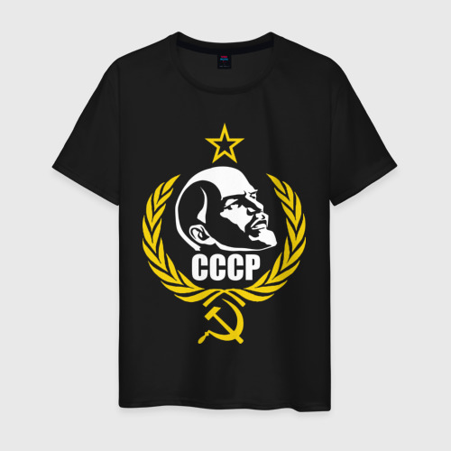 Мужская футболка хлопок СССР, цвет черный