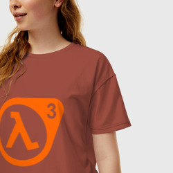 Женская футболка хлопок Oversize Half - life 3 - фото 2