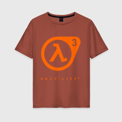 Женская футболка хлопок Oversize Half - life 3