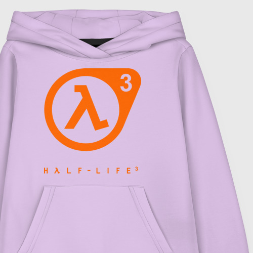 Детская толстовка хлопок Half - life 3, цвет лаванда - фото 3