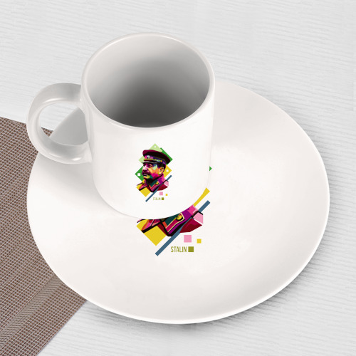 Набор: тарелка + кружка Сталин - фото 3