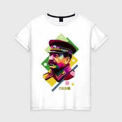 Женская футболка хлопок Сталин
