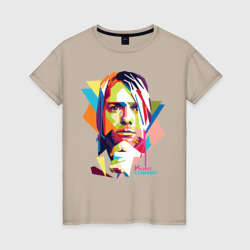 Kurt Cobain – Футболка из хлопка с принтом купить со скидкой в -20%