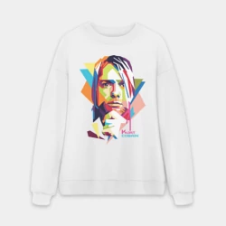 Мужской свитшот oversize без начеса хлопок Kurt Cobain