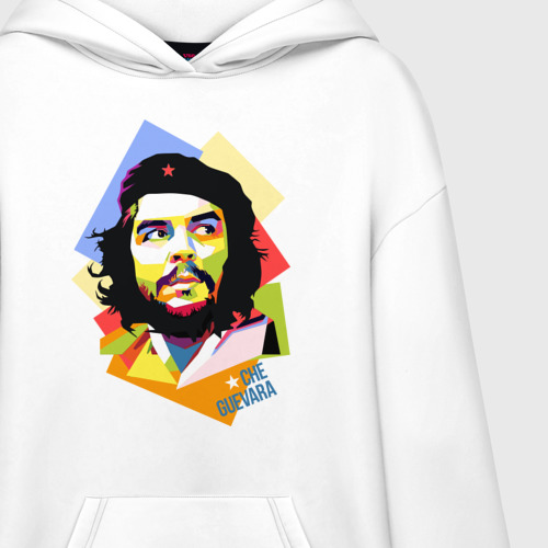 Худи SuperOversize хлопок Che Guevara, цвет белый - фото 3