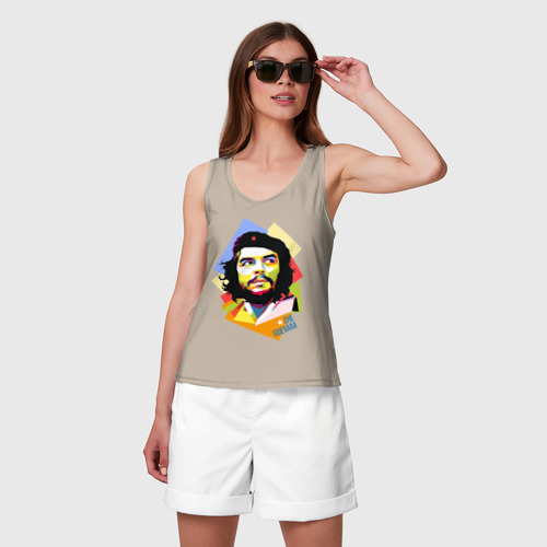 Женская майка хлопок Che Guevara, цвет миндальный - фото 3