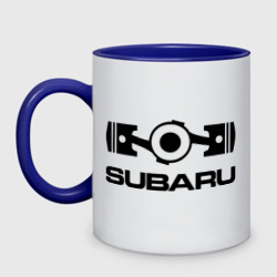 Кружка двухцветная Subaru