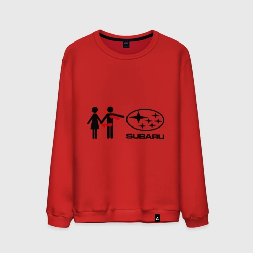 Мужской свитшот хлопок I love Subaru