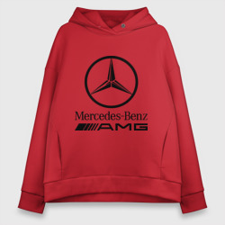 Женское худи Oversize хлопок AMG