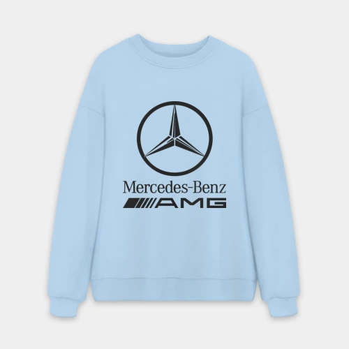 Мужской свитшот oversize без начеса хлопок AMG