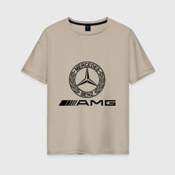 Женская футболка хлопок Oversize AMG