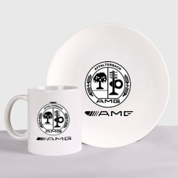 Набор: тарелка + кружка AMG