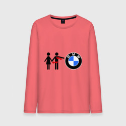 Мужской лонгслив хлопок I love BMW