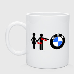 Кружка керамическая I love BMW