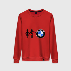 Женский свитшот хлопок I love BMW