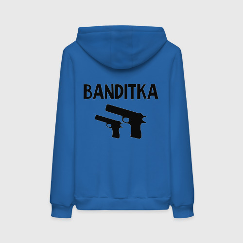 Женская толстовка хлопок Banditka, цвет синий - фото 2