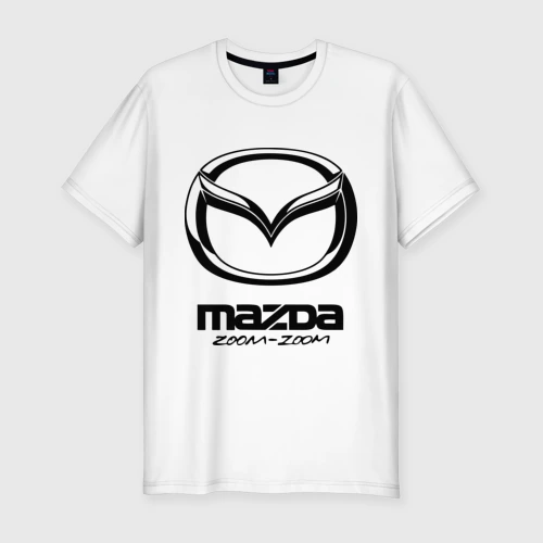 Мужская футболка хлопок Slim Mazda Zoom-Zoom