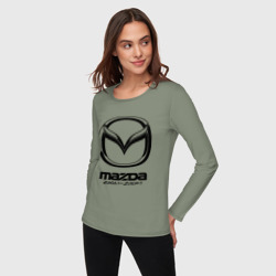 Женский лонгслив хлопок Mazda Zoom-Zoom - фото 2