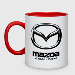 Кружка двухцветная Mazda Zoom-Zoom