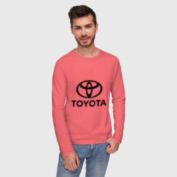 Мужской лонгслив хлопок Toyota Logo - фото 2