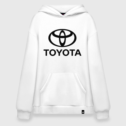 Худи SuperOversize хлопок Toyota Logo, цвет белый