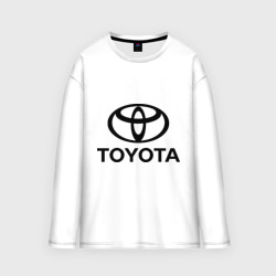 Женский лонгслив oversize хлопок Toyota Logo