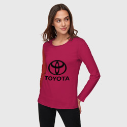 Женский лонгслив хлопок Toyota Logo - фото 2