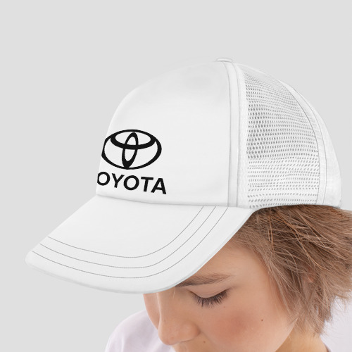 Детская кепка тракер Toyota Logo, цвет белый - фото 4