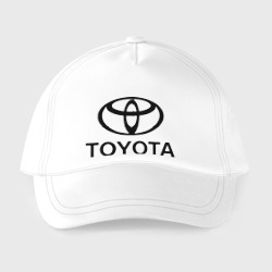 Бейсболка с принтом Toyota Logo для ребенка, вид спереди №2. Цвет основы: белый
