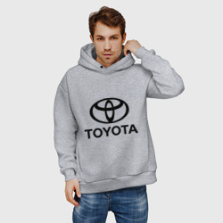 Мужское худи Oversize хлопок Toyota Logo - фото 2