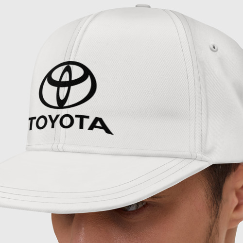 Кепка снепбек с прямым козырьком Toyota Logo, цвет белый