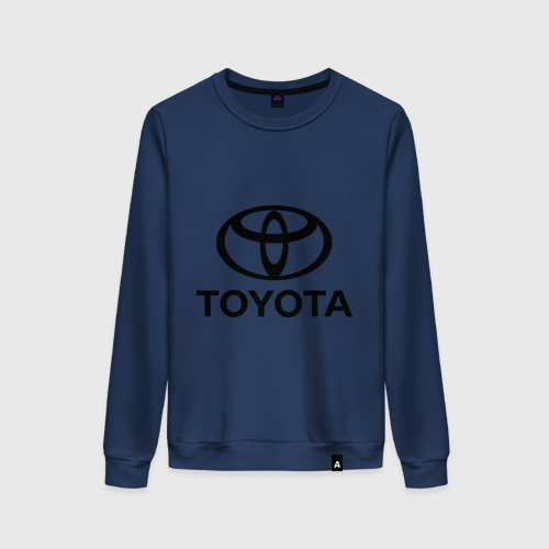 Женский свитшот хлопок Toyota Logo, цвет темно-синий