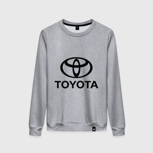Женский свитшот хлопок Toyota Logo, цвет меланж