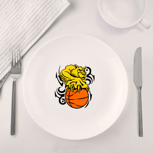 Набор: тарелка + кружка Тигр с мячом - фото 4