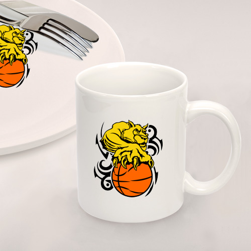 Набор: тарелка + кружка Тигр с мячом - фото 2