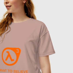 Женская футболка хлопок Oversize Half-Life 3 4 - фото 2