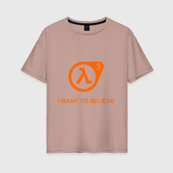 Женская футболка хлопок Oversize Half-Life 3 4
