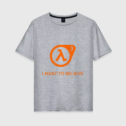 Женская футболка хлопок Oversize Half-Life 3 4