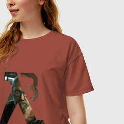 Женская футболка хлопок Oversize Half-Life 3 5 - фото 2